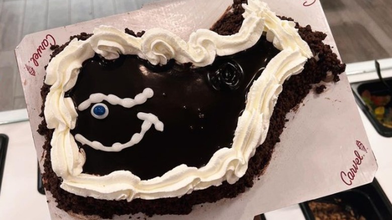 Fudgie the Whale with cream