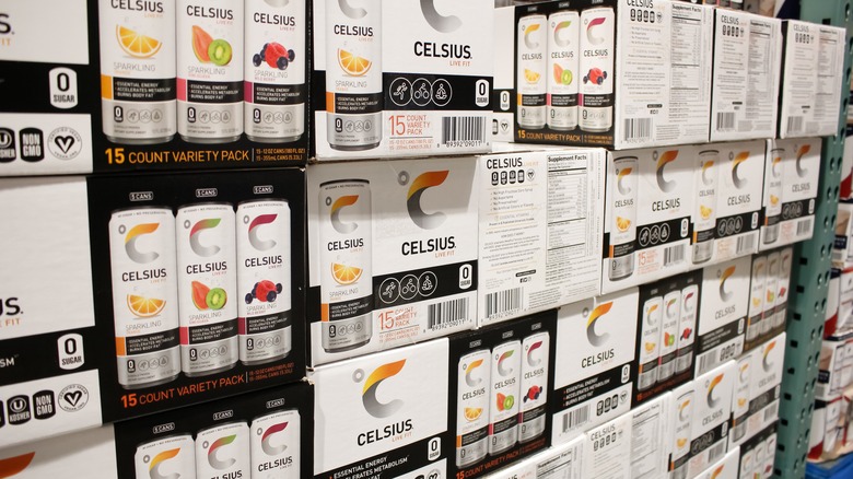 Celsius on shelves