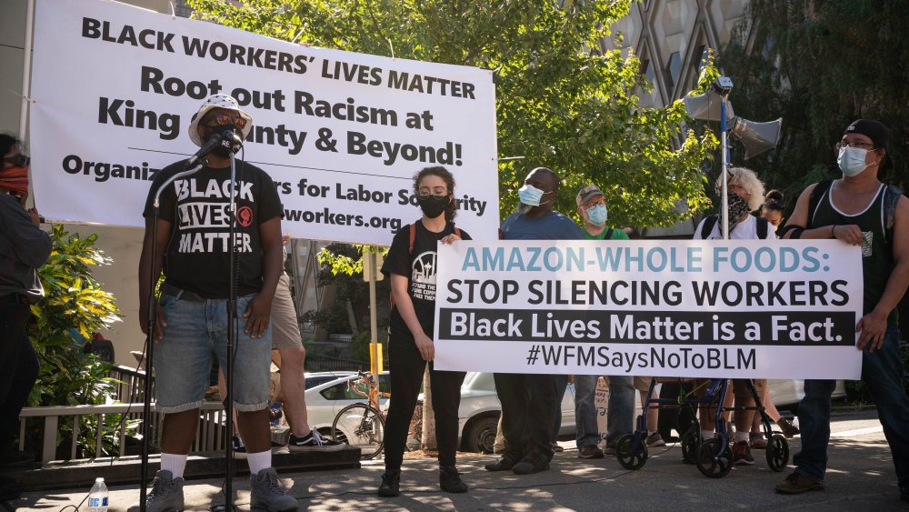 Black Lives Matter protest against Whole Foods