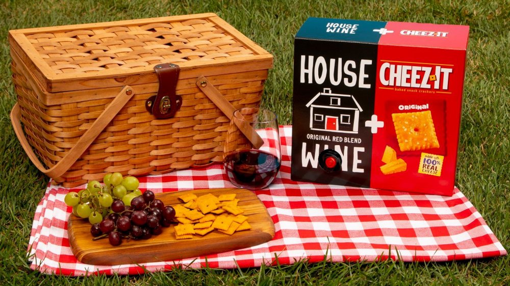 Last year's Cheez-It and House Wine combo package