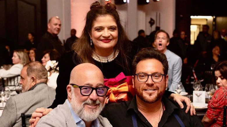 Chefs Alex Guarnaschelli, Scott Conant, and Andrew Zimmern at SOBEWFF.