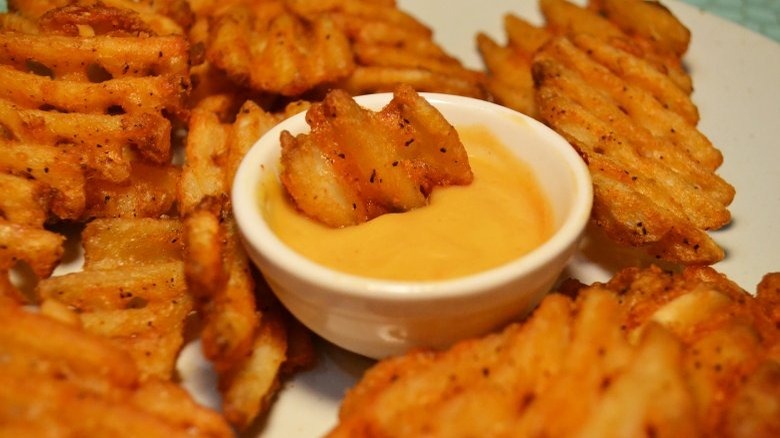 Waffle fries with copycat Chick-Fil-A sauce