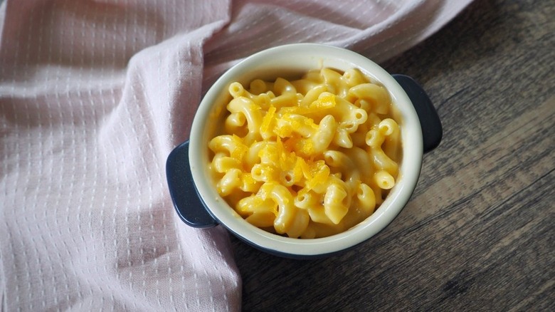 Copycat Chick-Fil-A mac and cheese prepared in a bowl