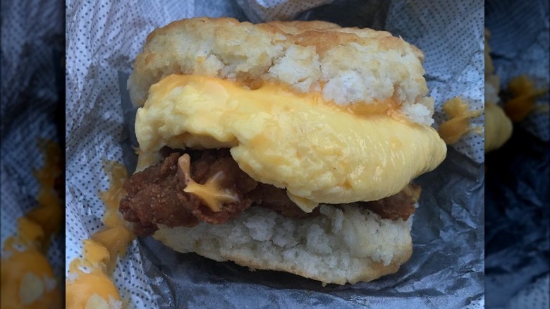 Chick-fil-A's chicken, egg, and cheese biscuit