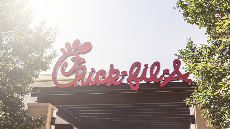 Chick-fil-A store sign