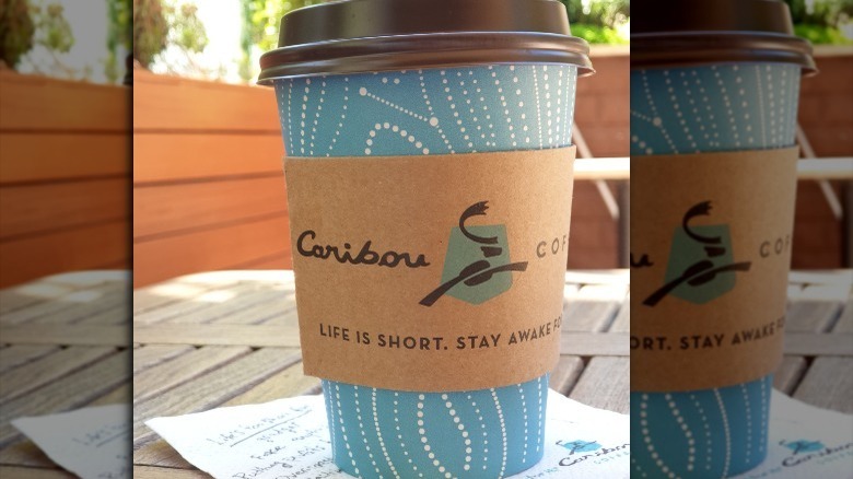 A cup of Caribou coffee