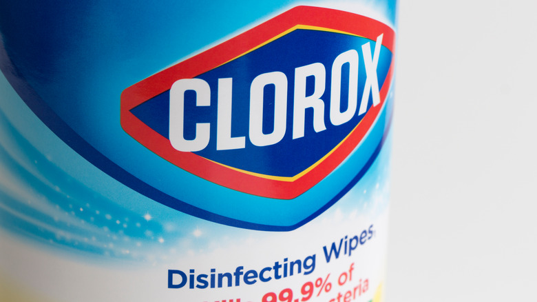 Clorox wipes label