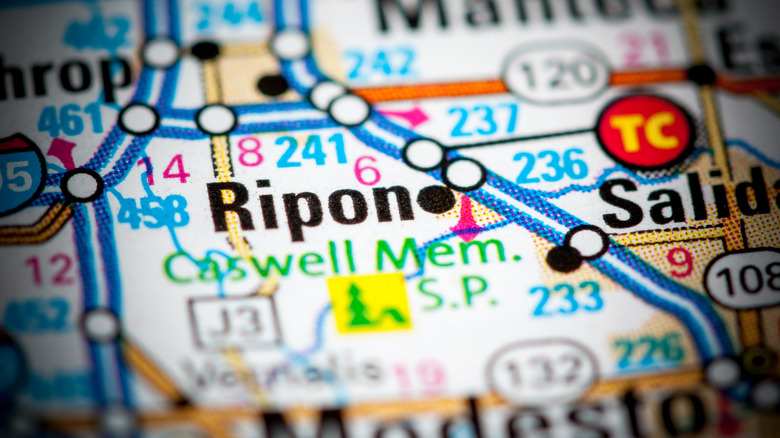 Map of Ripon, California