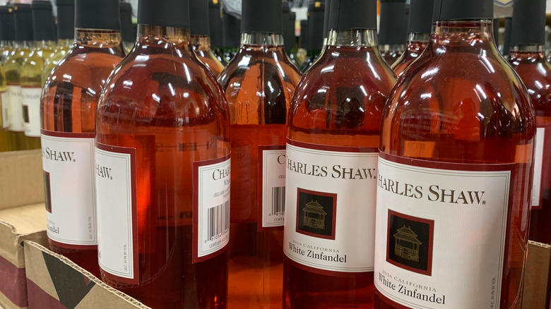 Charles Shaw white zinfandel 