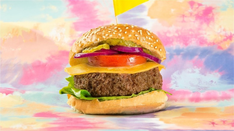 Lab-grown cheeseburger