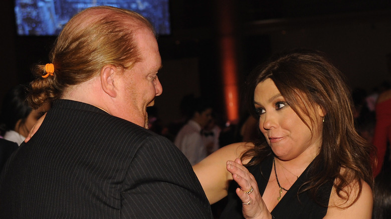 Rachael Ray, Mario Batali being playful