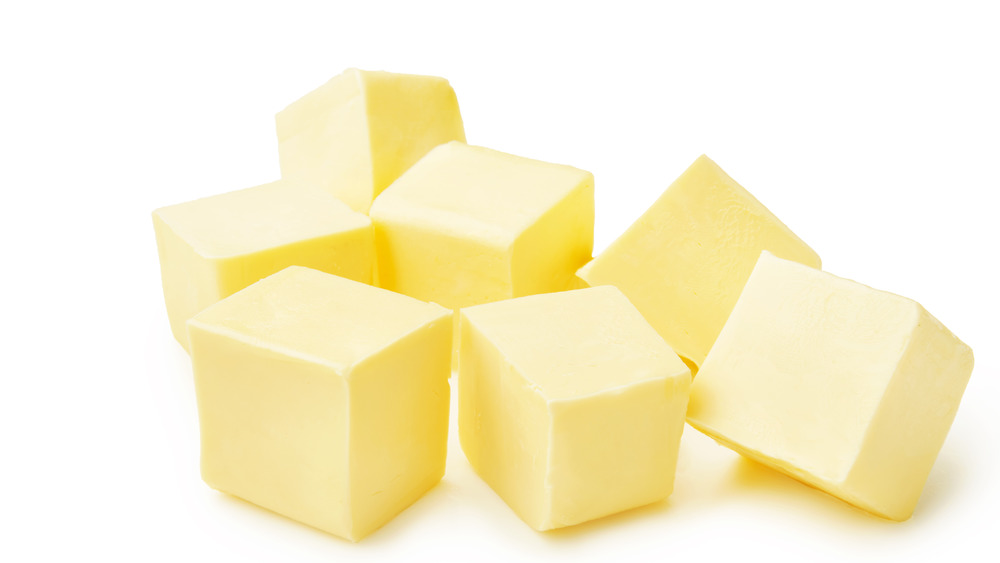 cubes of butter