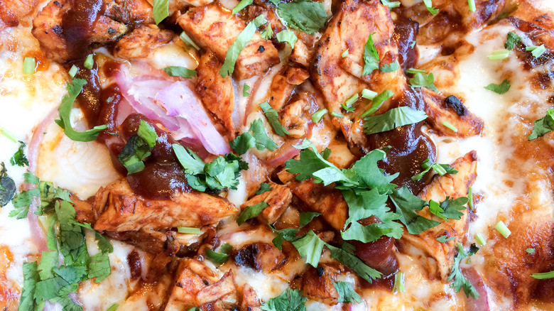 California Pizza Kitchen's signature BBQ chicken pizza