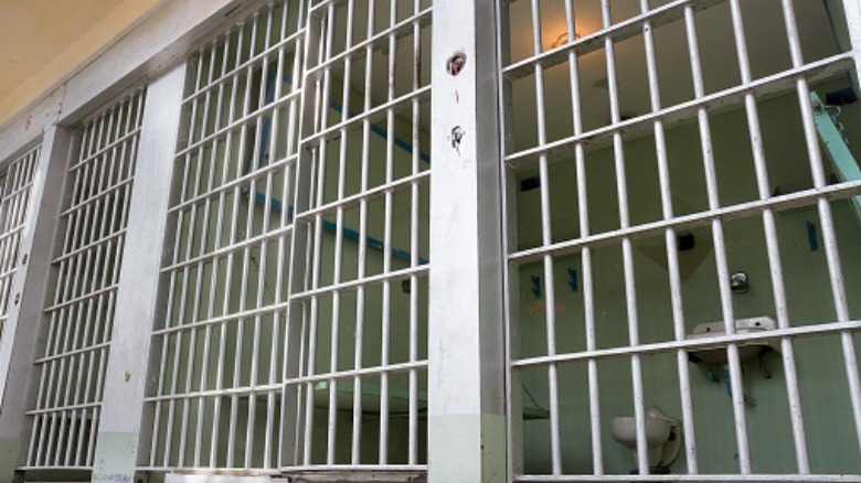 empty prison cell