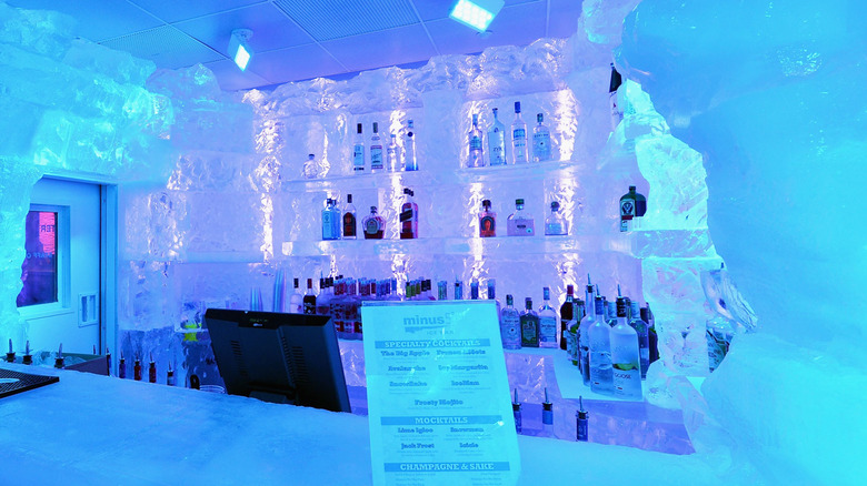 Bar made of ice