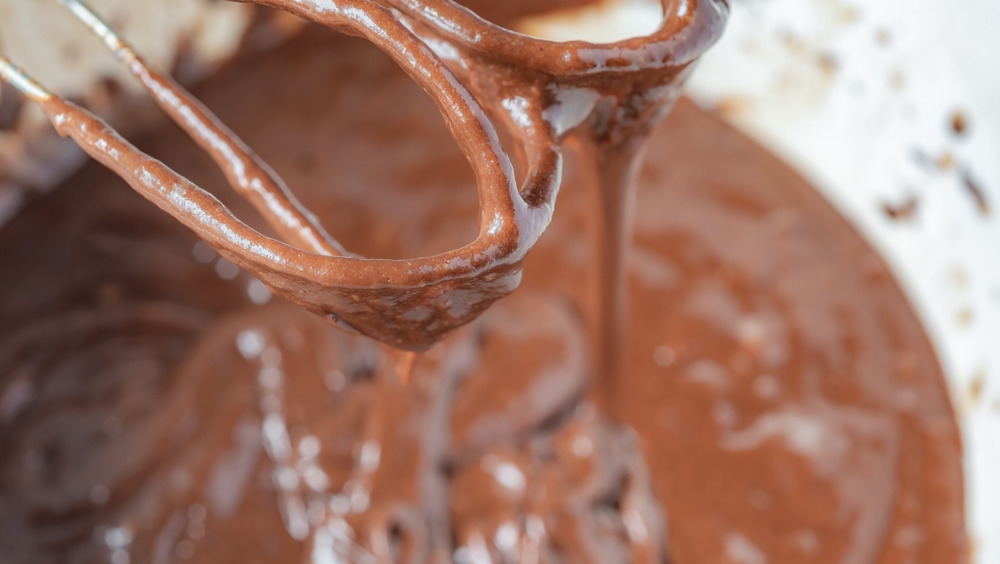 chocolate cake batter for copycat Hostess cupcakes