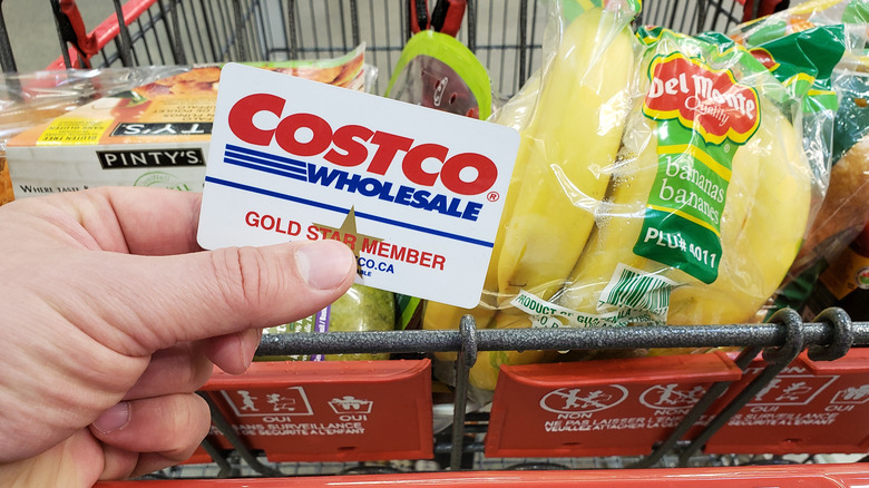 Costco card and groceries