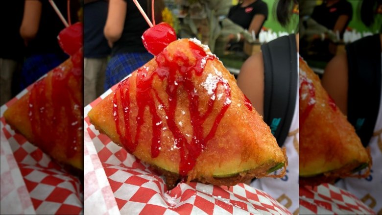 Deep-fried watermelon