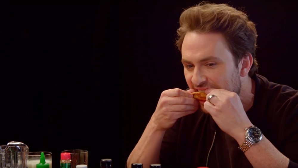 Charlie Day told Hot Ones about the weird way he met his wife