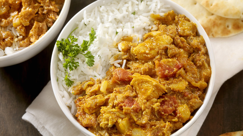 Chicken tikka masala on plate