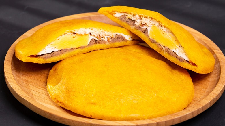 Colombian egg arepa