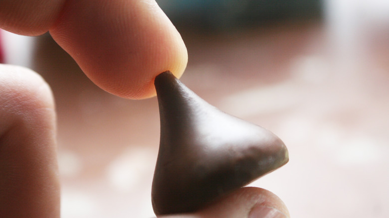 Hershey's kiss closeup