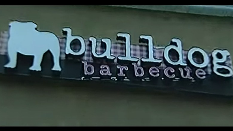 Bulldog Barbecue sign