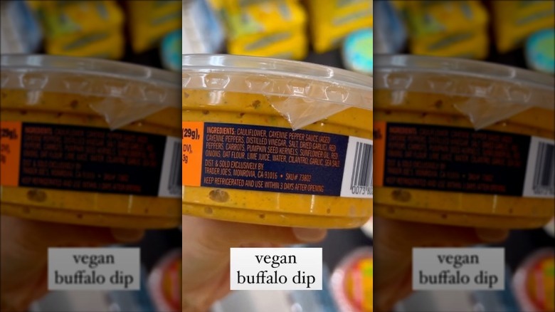 trader joes vegan dip container