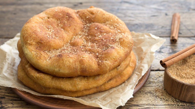 elephant ears with cinnamon sugar