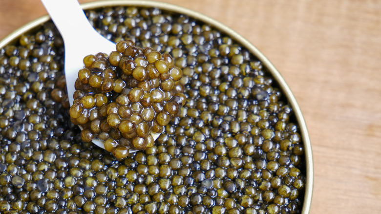 Caviar in a tin