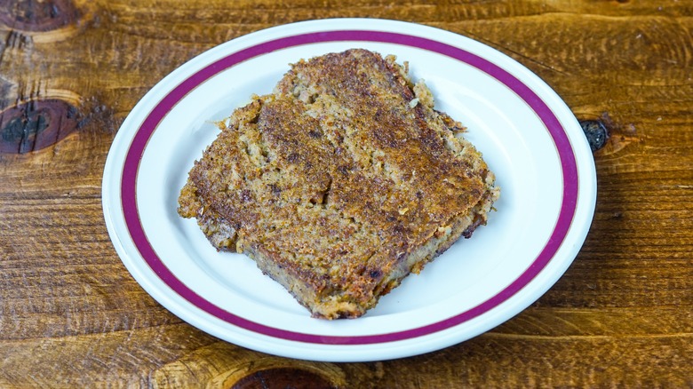 fried slice of scrapple