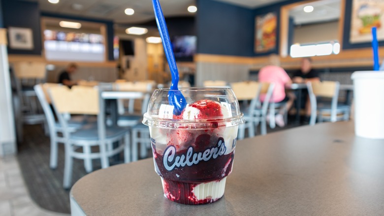 A cup of Culver's custard