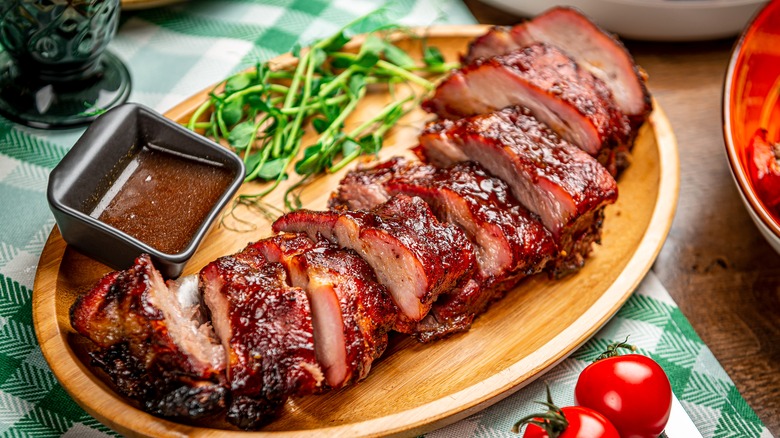 Plate of country-style ribs