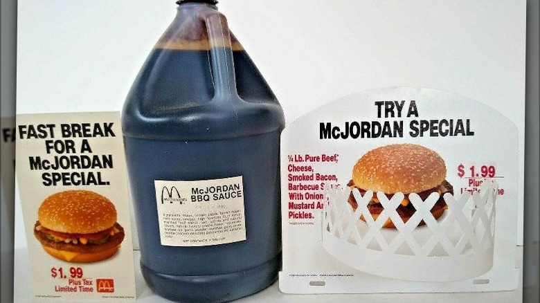 Jug of McJordan BBQ sauce