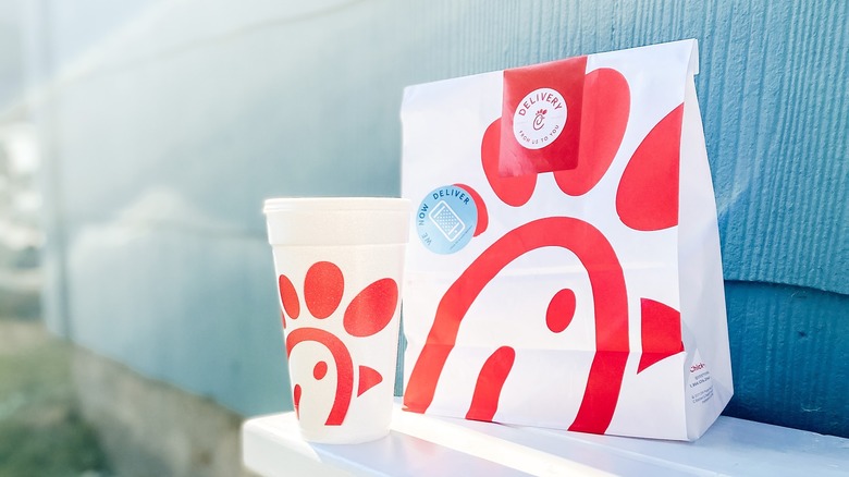 Chick-Fil-A bag and drink