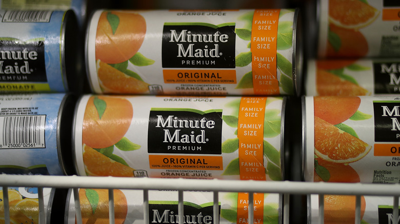 Minute Maid frozen orange juice