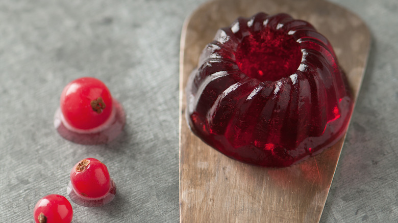 red jello mini bundt cake