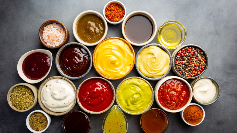 Mayo and various sauces