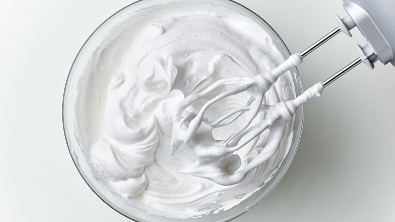 Whipped egg whites