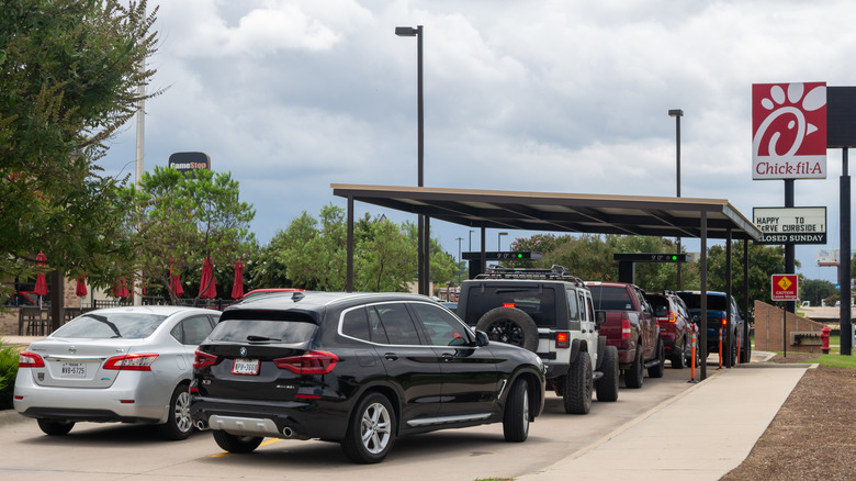 Chick-fil-A drive-thru line