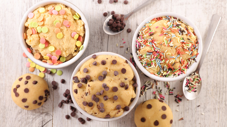 different types of cookie dough