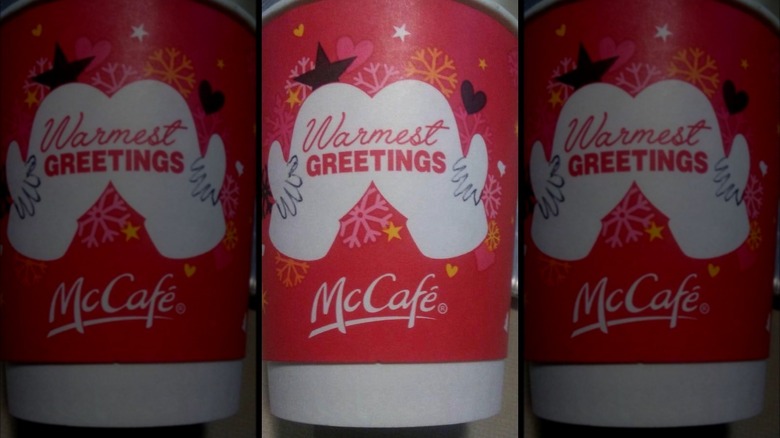 Red cup with McDonald's design