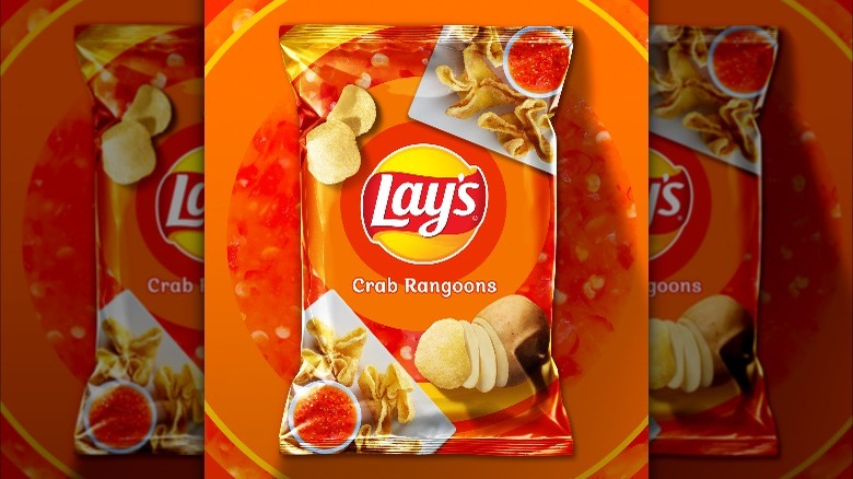 fake crab rangoon-flavored chips