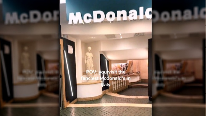 Entering the Spanish Steps McDonald's