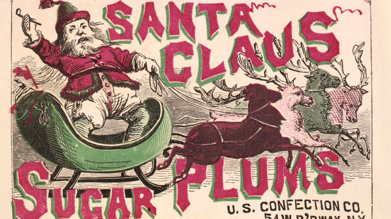 1886 ad for sugar plum candy