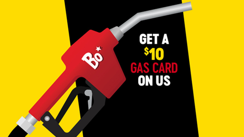 Gas card imagery from Bojangles