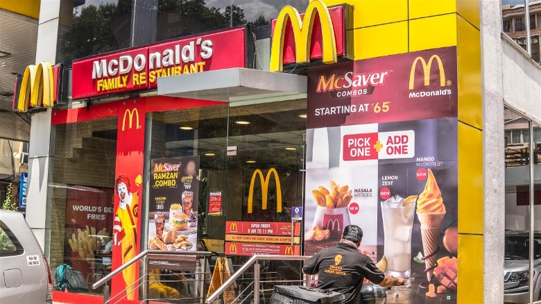 McDonald's storefront in India