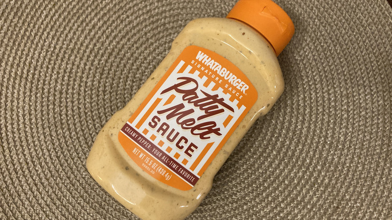 bottle of Whataburger patty melt sauce