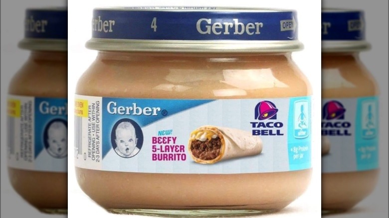 fake Taco Bell baby food