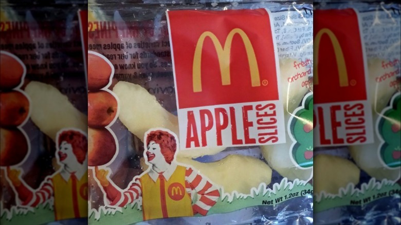 McDonald's apple slices package